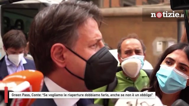 Green Pass, Conte: “Se vogliamo le riaperture dobbiamo farlo, anche se non è un obbligo”