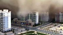 China: Sandsturm trifft Dunhuang