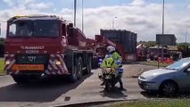 Huge transformer given police escort through Cleveleys