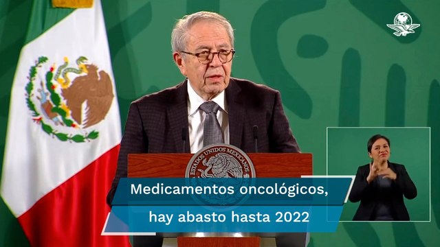 Abasto suficiente de medicamentos oncológicos hasta 2022: Alcocer