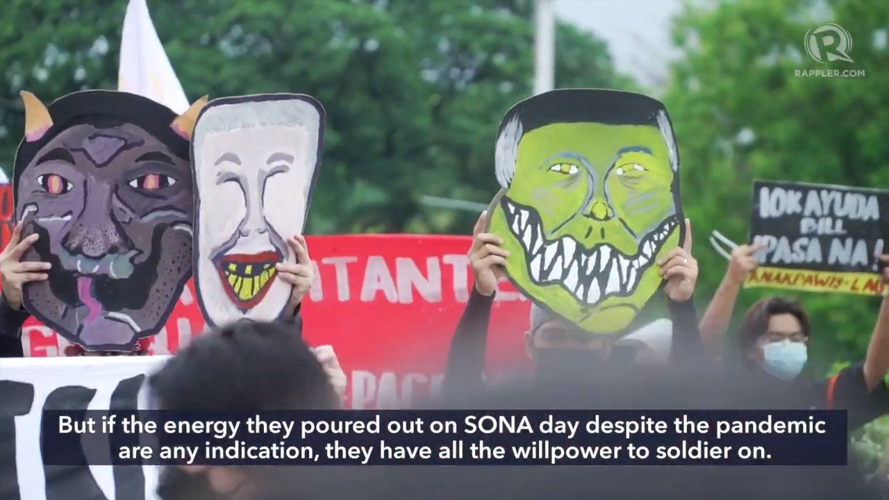 Protesta sa SONA 2021: Labanan ang 'Duterte variant'