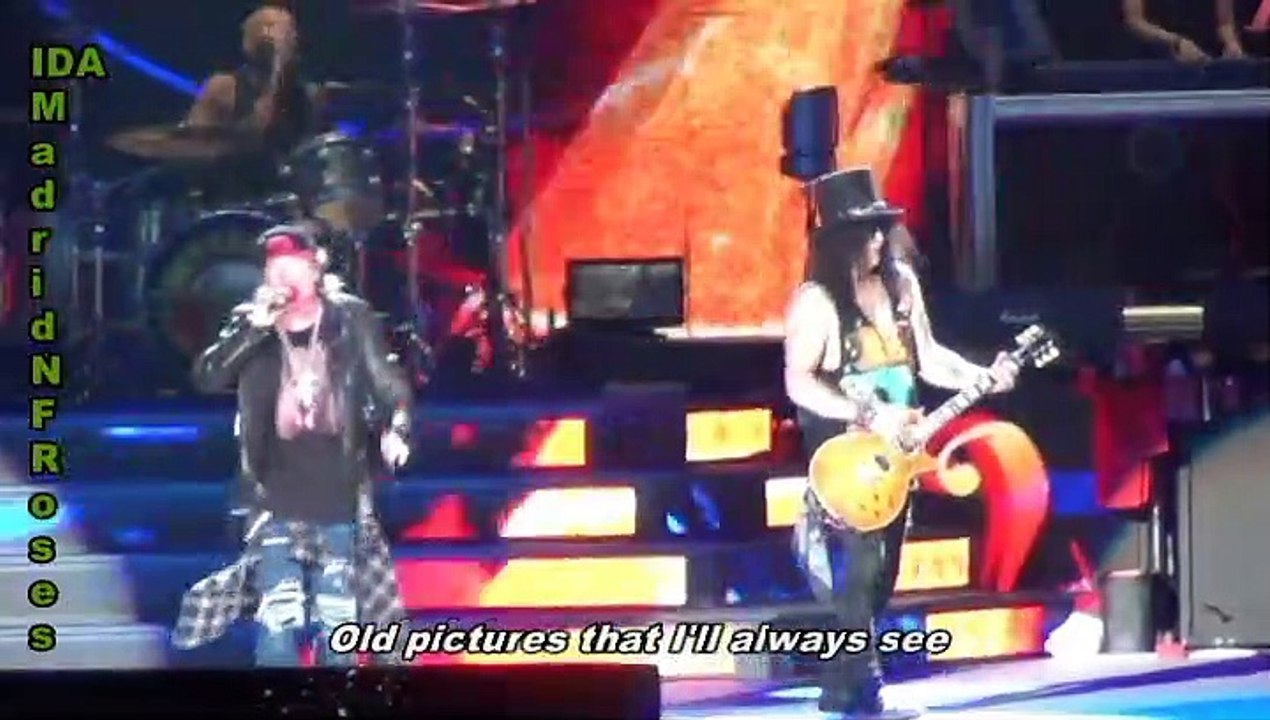 "Yesterdays" Live Mix w/lyrics Guns N' Roses.