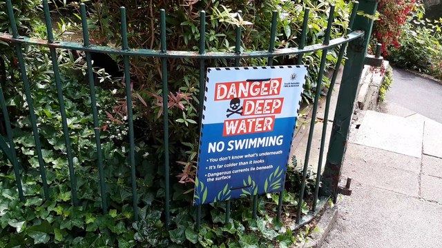 Warning signs put in place at Crookes Valley Park, Sheffield, after drowning