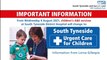 Reminder over changes to children's A&E at South Tyneside District Hospital