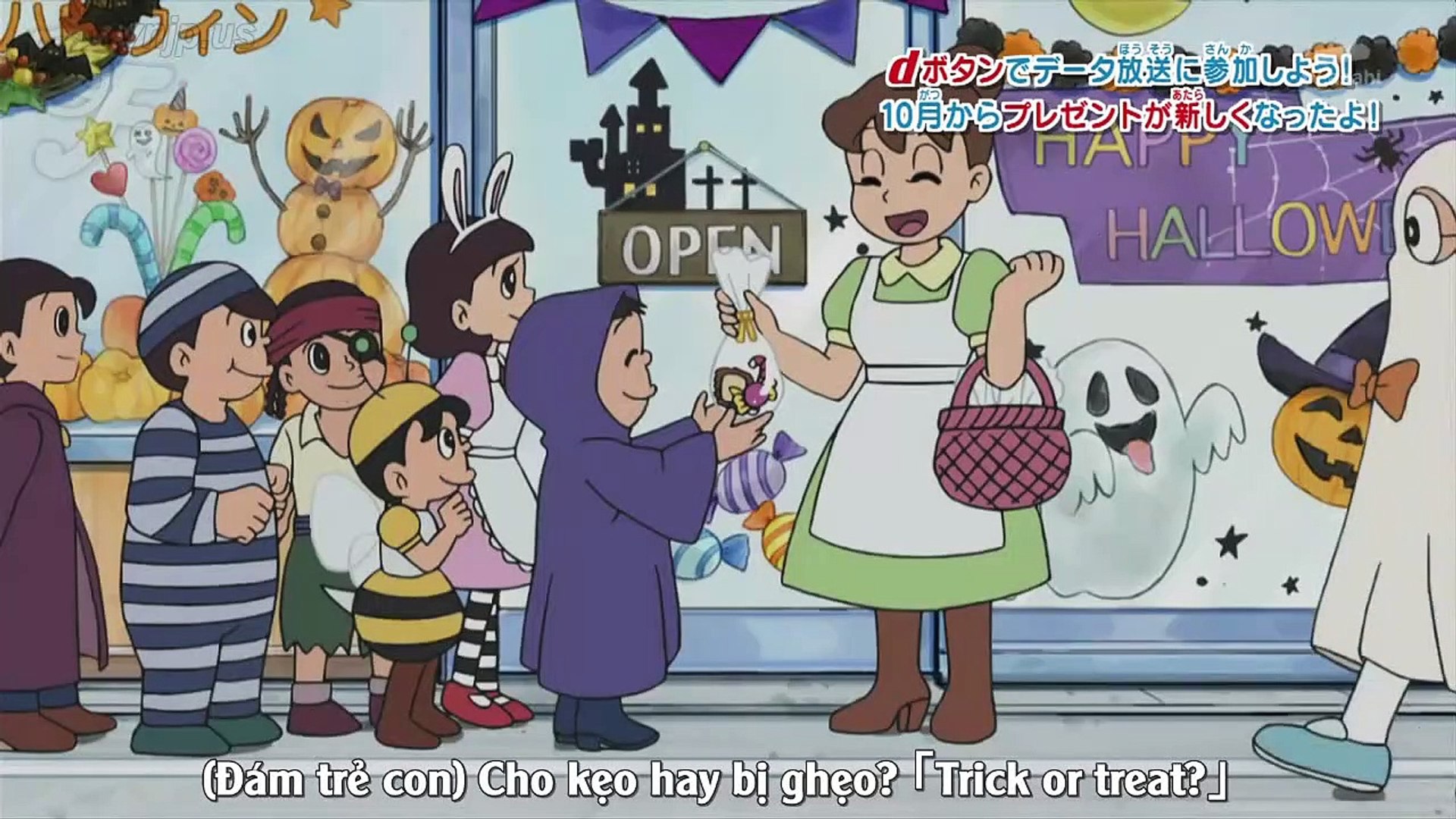 Doraemon Episode 418 Halloween And Nobi The Frog ハロウィンとのびガエル Video Dailymotion