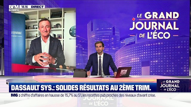 Bernard Charlès (Dassault Systèmes) : Solides résultats au 2ème trimestre pour Dassault Systèmes - 27/07