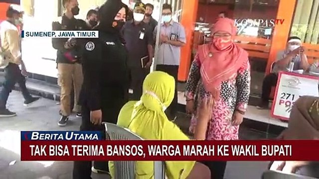 Tak Terima Syarat Dapat Bansos Harus Divaksin, Emak-emak Marahi Wabup Kabupaten Sumenep