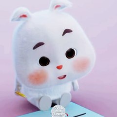 Cute bunny makes mistakes while studying so funny