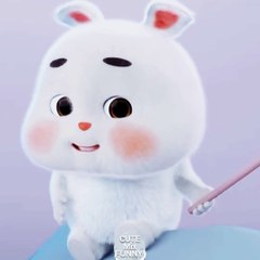 Cute bunny dancing while listening to DJ music so funny