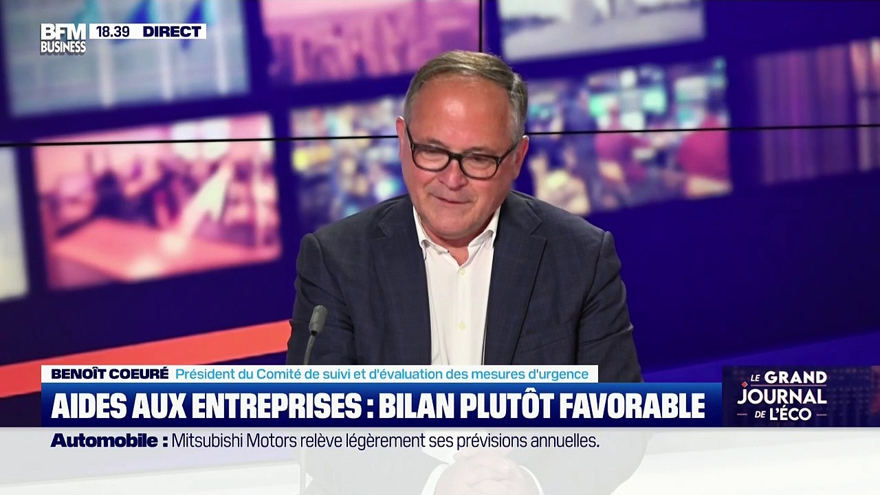 Benoît Cœuré (Comité de suivi et d'évaluation des mesures d'urgence) : Bilan plutôt favorable pour les aides aux entreprises - 27/07