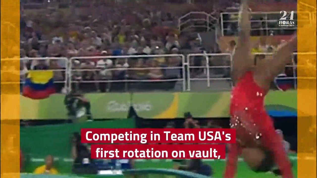 Simone Biles fuera de las finales de mujeres por equipos de gimnasia olímpica,  EU gana plata.