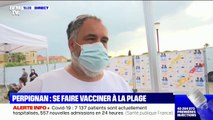 À Perpignan, un centre de vaccination a été installé à quelques minutes de la plage