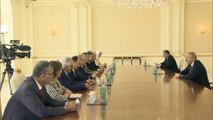 BAKÜ - Azerbaycan Cumhurbaşkanı İlham Aliyev, TBMM Başkanı Mustafa Şentop'u kabul etti