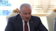 Son Dakika | Azerbaycan Cumhurbaşkanı İlham Aliyev, TBMM Başkanı Mustafa Şentop'u kabul etti