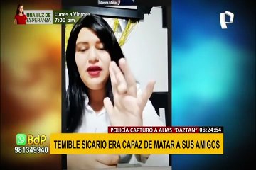 Peligroso alias “Daztan” fue capturado por intentar asesinar a joven cantante