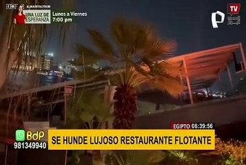 Lujoso restaurante flotante se hundió en menos de un minuto