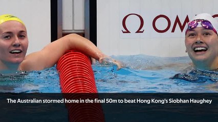 Download Video: Titmus adds the 200m freestyle to her golden Games