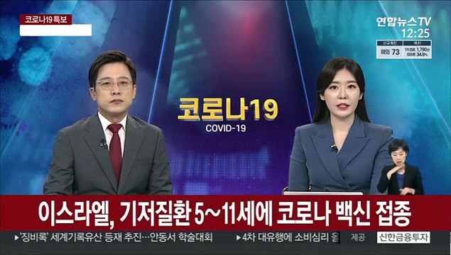 이스라엘, 기저질환 5∼11세 아동에 코로나19 백신 접종