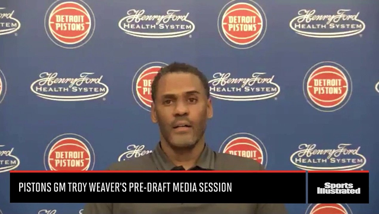 Pistons GM Troy Weaver PreDraft Media Session video Dailymotion