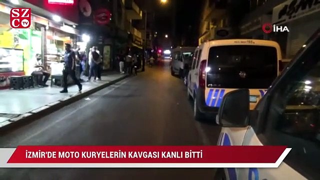 İzmir’de moto kuryelerin kavgası kanlı bitti: 1 ölü