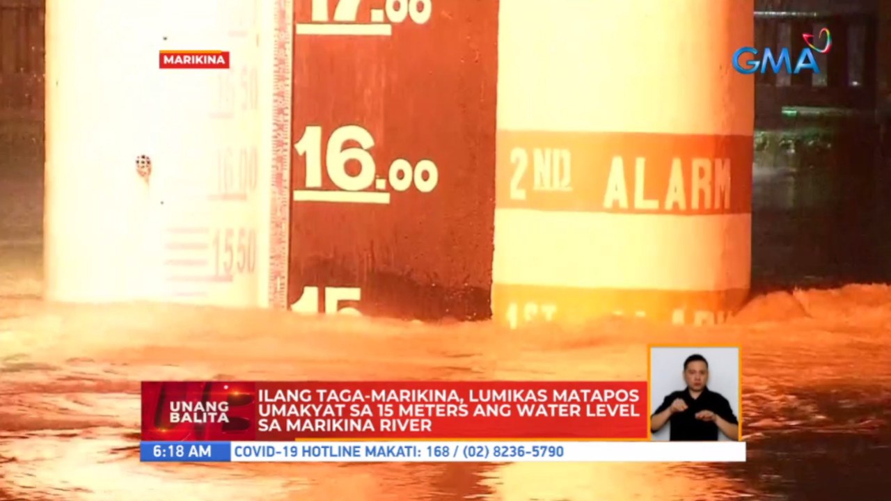Ilang taga-Marikina, lumikas matapos umakyat sa...