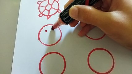 Drawing animal from circle shape