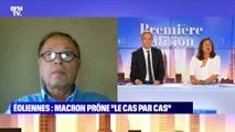 Eoliennes: Macron prône 
