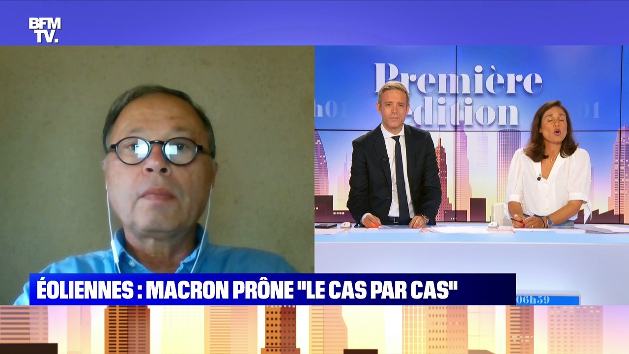 Eoliennes: Macron prône "le cas par cas" - 28/07
