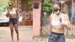 Malaika Arora spotted outside Yoga Kendra in Mumbai; Watch video | FilmiBeat