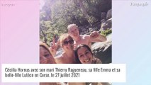 Cécilia Hornus en Corse avec son mari Thierry Ragueneau et leurs filles : rare photo de famille