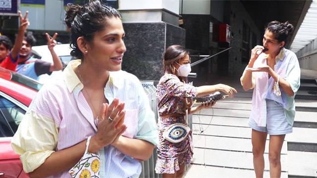 Kubbra Sait Jumps In Joy As Paparazzi Surprises Her On Her Birthday