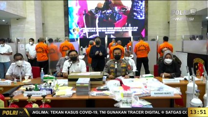 Press Conference Pengungkapan Kasus Penimbunan Obat Covid-19 dan Tabung Oksigen