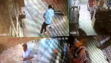 Son dakika haber | Kazada fırlayan beton bariyerden son anda kaçtı