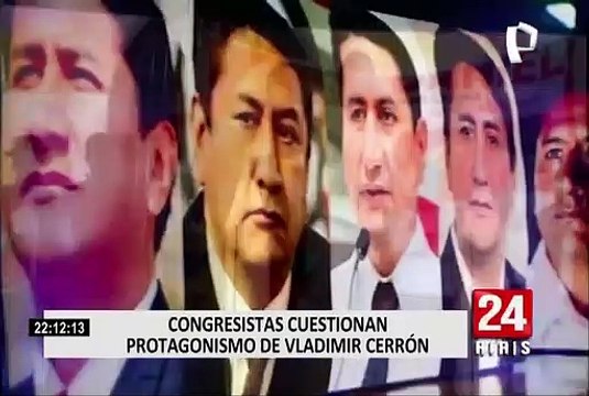 Congresistas cuestionan protagonismo de Vladimir Cerrón