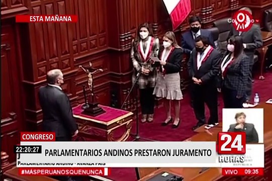 Parlamento Andino: parlamentarios peruanos prestaron juramento