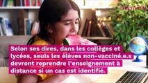 Covid-19 : en cas de contamination dans une classe de secondaire, les élèves non-vacciné.e.s «seront évincé.e.s», affirme Jean-Michel Blanquer