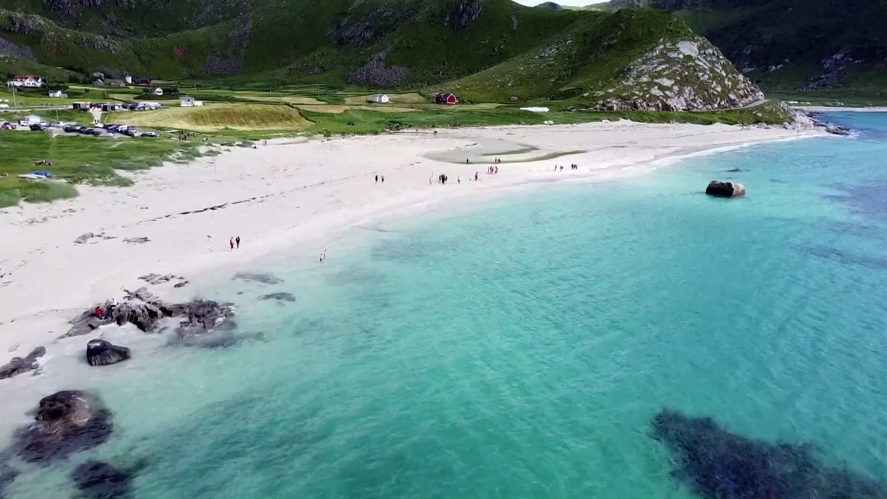Traumstrand für Hartgesottene: Haukland Beach in Norwegen