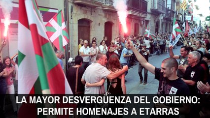 La mayor desvergüenza del Gobierno: permite homenajes a etarras