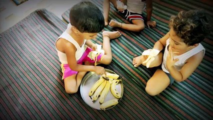 three child 12 banana eating, teen bachche 12 kela Kha gaiye Sadik Rajpoot Ayan Rajpoot or Sara Khan