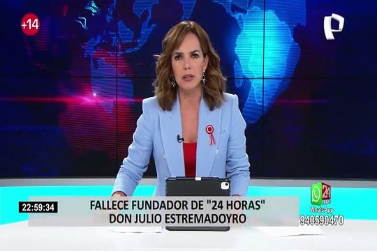 ¡Panamericana Tv de luto!: falleció fundador de 24 Horas , Don Julio Estremadoyro