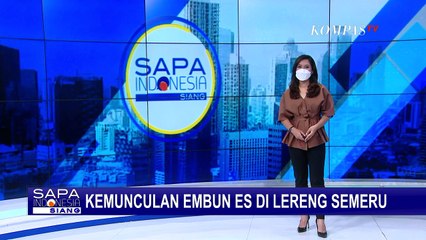 Viral Sejumlah Foto Kemunculan Embun Es di Lereng Gunung Semeru