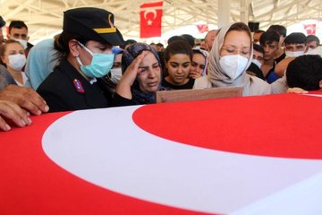 Kuzey Irak şehidi son yolculuğuna uğurlandı