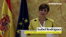 Isabel Rodríguez asegura que los grandes temas de la Conferencia de Presidentes serán la pandemia, la recuperación económica y el reto demográfico