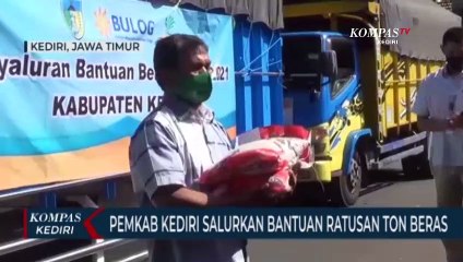 Pemerintah Kabupaten Kediri Salurkan Bantuan Sosial Bagi Warga Terdampak PPKM