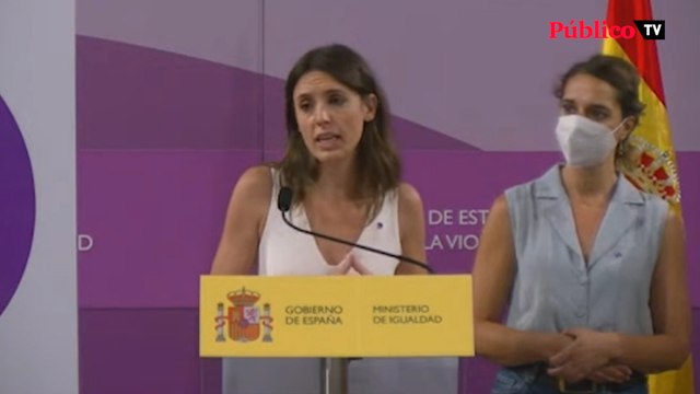 Irene Montero presenta el 'punto violeta': Que las mujeres víctimas de violencia de género sepan que la sociedad está con ellas