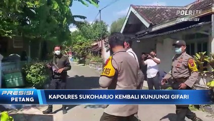 Kapolres Sukoharjo Kunjungi Anak Asuh yang Kehilangan Orang Tua dan Kakeknya Akibat Covid-19