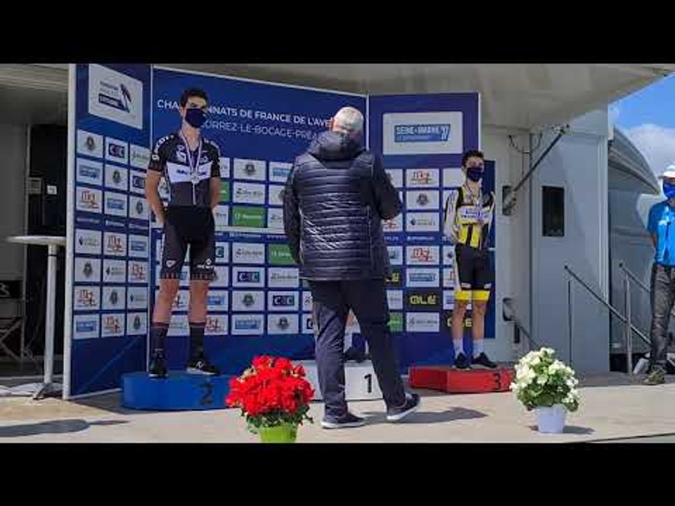Championnat de France CLM Juniors Hommes 2021 - Cérémonie protocolaire