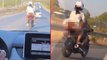 Motosiklette iç çamaşırı görünen kadını videoya çekip hakaret etti! Tepki yorumları art arda geldi