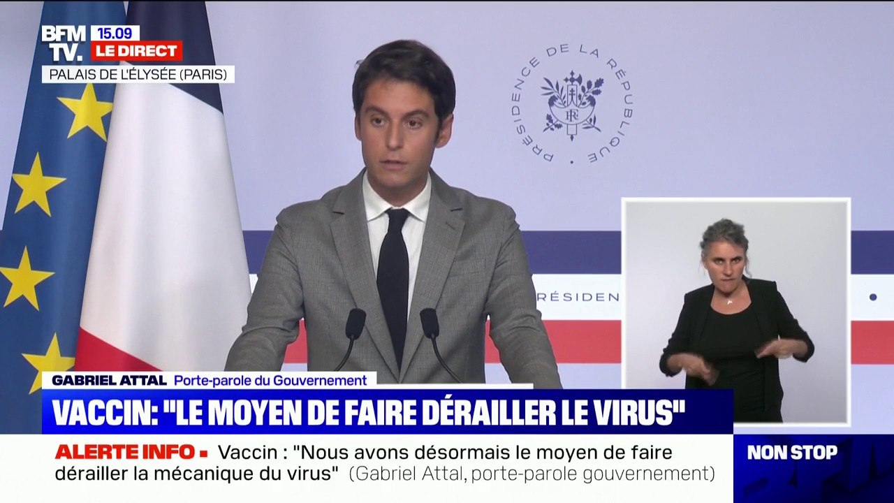 Gabriel Attal: "Le pass sanitaire est un petit outil qui peut sauver beaucoup de vies"
