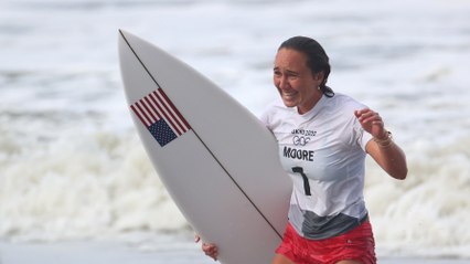 US Surfer Carissa Moore Becomes First Women's Olympic Surfing Gold Medalist